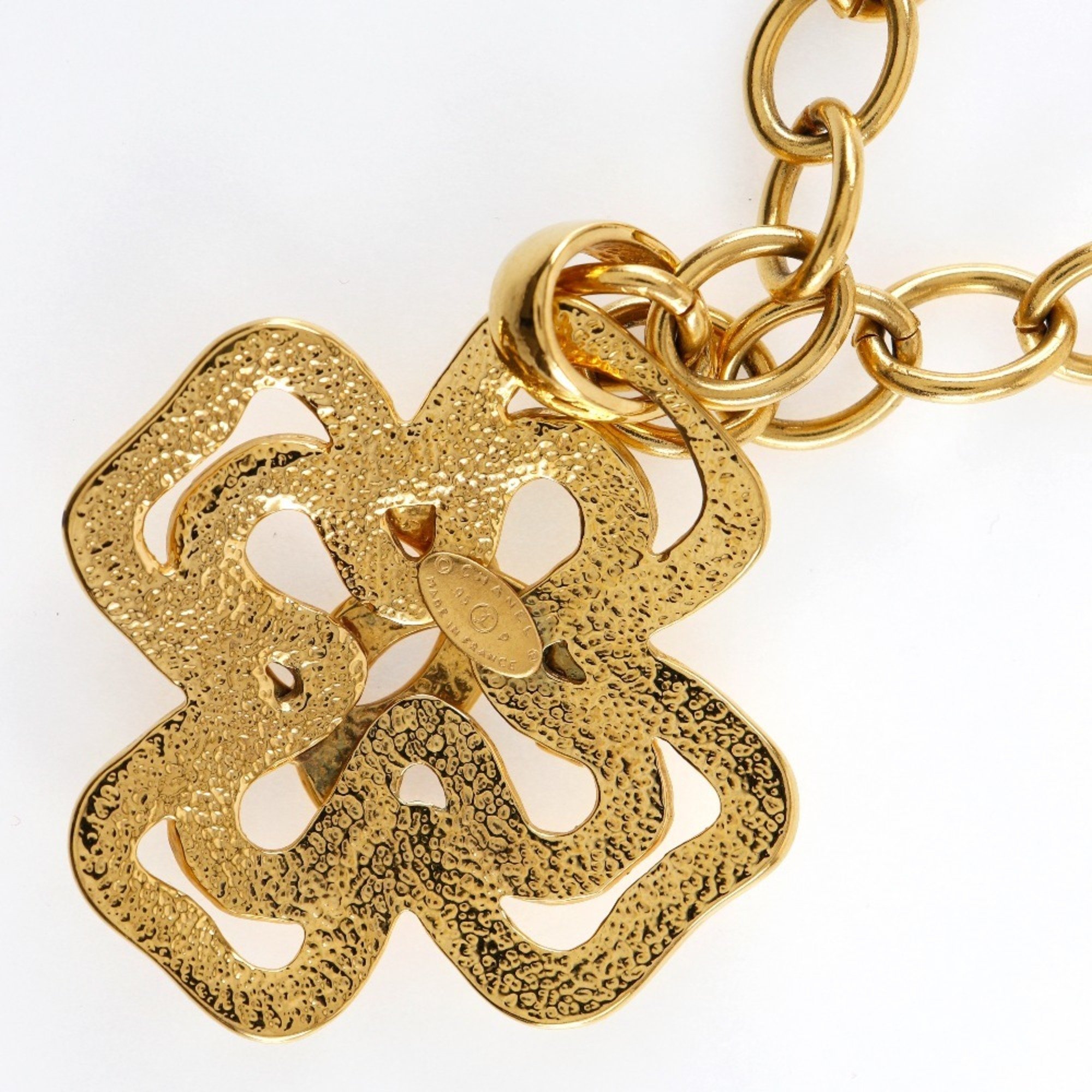 Chanel CHANEL Coco Mark Necklace Cross Gold Plated 1995 95P Approx. 135g COCO Women's