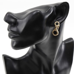 BVLGARI Bulgari Earrings K18 Yellow Gold x Onyx Approx. 16.3g Women's