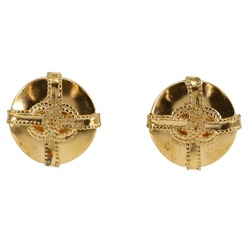 Chanel Coco Mark Earrings, Gold Plated, 1997, 97A, Approx. 20.2g, COCO Mark, Women's