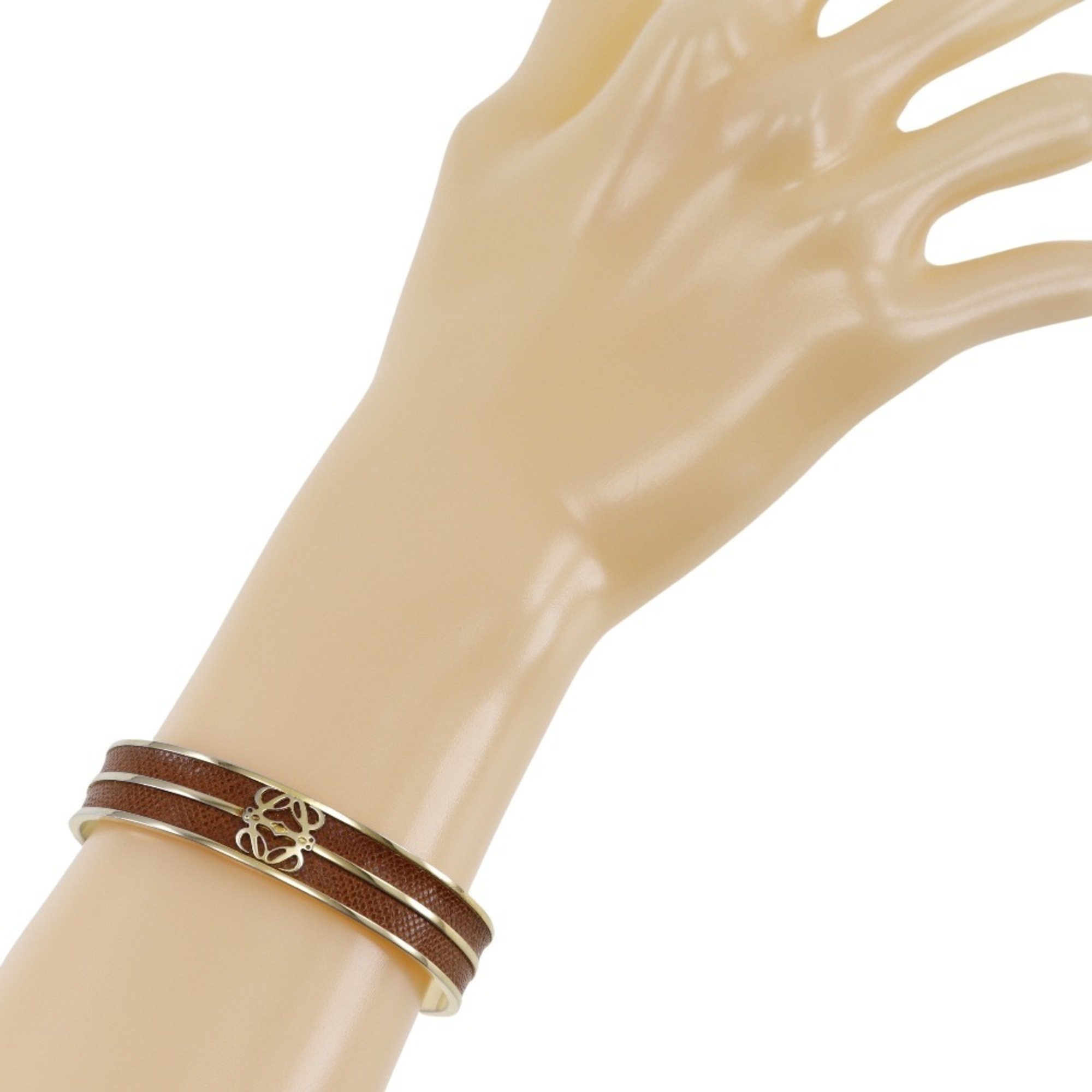 LOEWE Bangle, Gold Plated, Approx. 18.5g, Women's