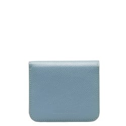 Balenciaga Essential Wallet Bi-fold 658340 Blue Leather Women's BALENCIAGA