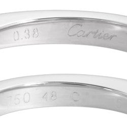 Cartier Date with Ring Diamond 0.38ct #48 K18WG Women's