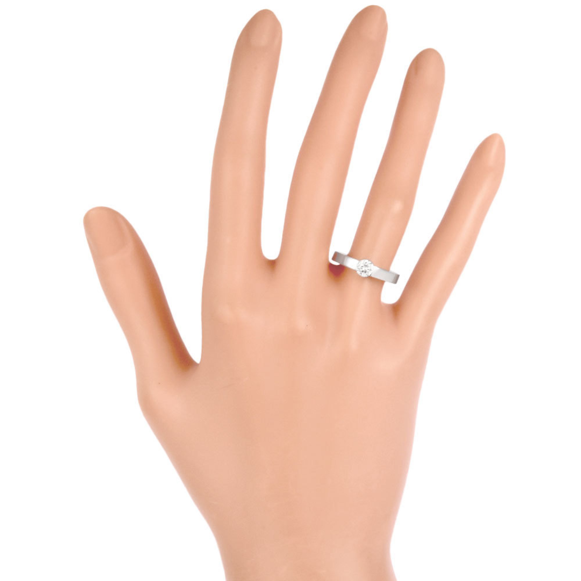 Cartier Date with Ring Diamond 0.38ct #48 K18WG Women's