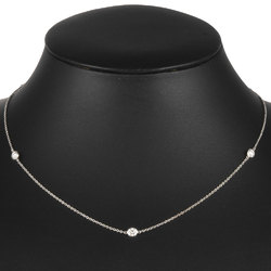 Tiffany & Co. By the Yard Necklace 5P Diamond Pt950 Women's