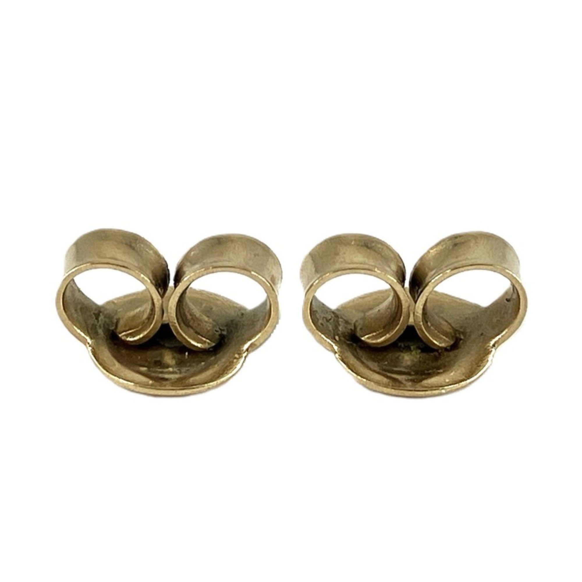 CHANEL Coco Mark 00C Square Earrings GP Gold Women's
