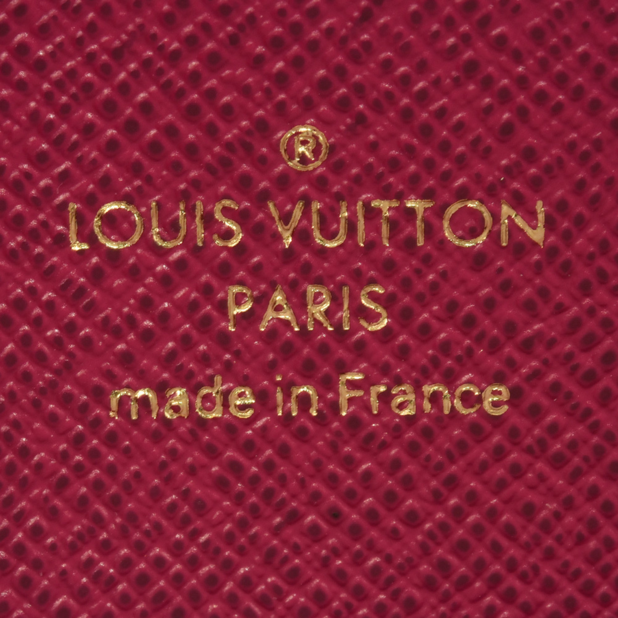 Louis Vuitton Zippy Wallet Round Monogram Canvas M41895 Fuchsia RFID (IC chip) built-in