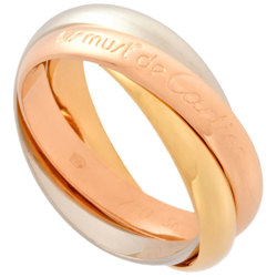 Cartier Trinity MM Ring #56 K18YG K18PG K18WG Ladies