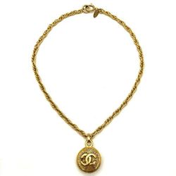 CHANEL Coco Mark Necklace Gold