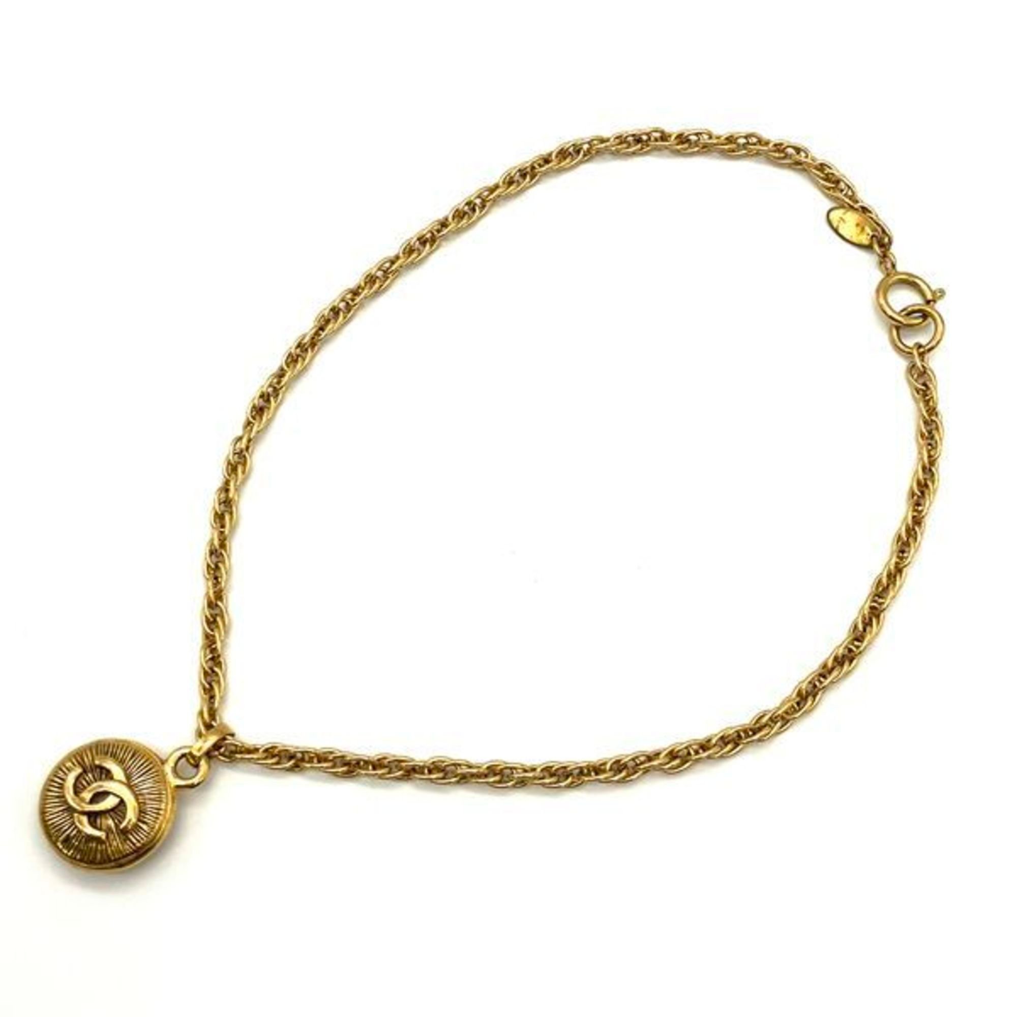 CHANEL Coco Mark Necklace Gold