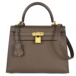 Hermes Kelly 25, Outer Stitched Handbag, Epsom Leather, B Stamp (Manufactured in 2023)