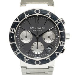 BVLGARI Watch BB38SS CH Automatic Black Dial Stainless Steel Men's