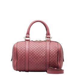 Gucci Guccissima Boston Bag Shoulder 269876 Pink Leather Women's GUCCI