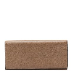 Valextra Long Wallet Brown Leather Women's