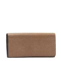 Valextra Long Wallet Brown Leather Women's