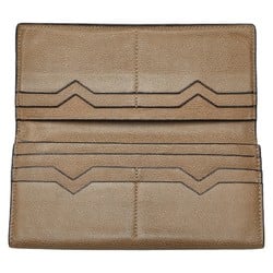 Valextra Long Wallet Brown Leather Women's