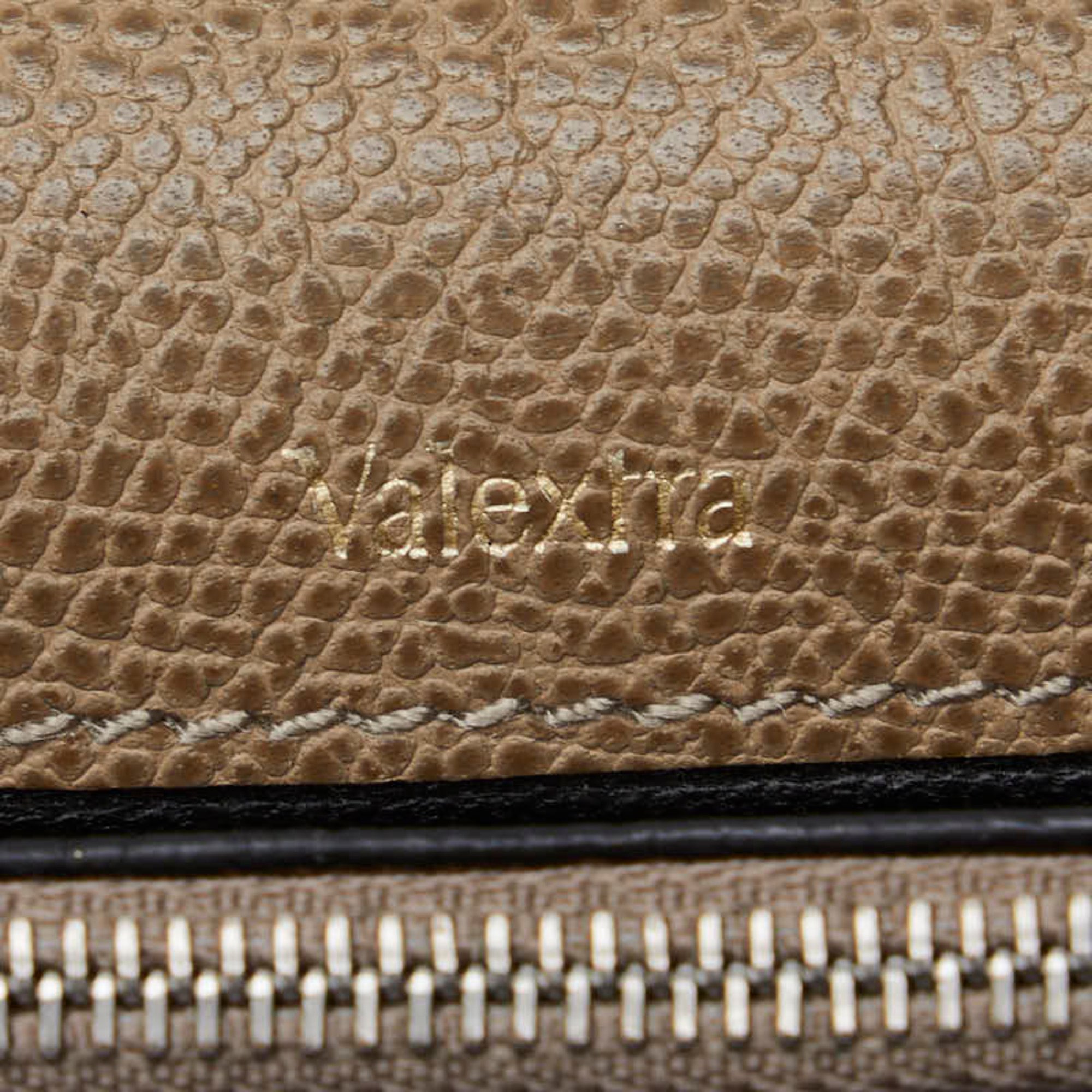 Valextra Long Wallet Brown Leather Women's