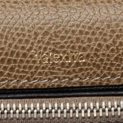 Valextra Long Wallet Brown Leather Women's