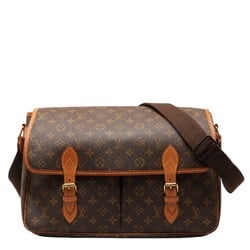 Louis Vuitton Monogram Gibessier GM Shoulder Bag M42249 Brown PVC Leather Women's LOUIS VUITTON