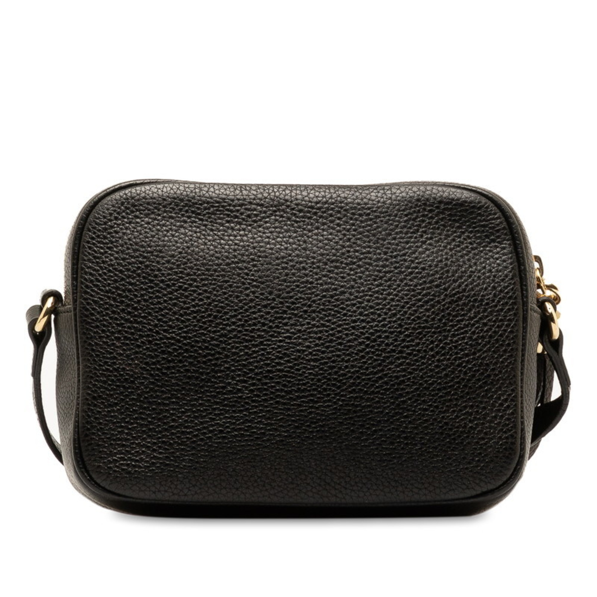 Gucci Interlocking G Soho Small Disco Tassel Shoulder Bag 308364 Black Leather Women's GUCCI