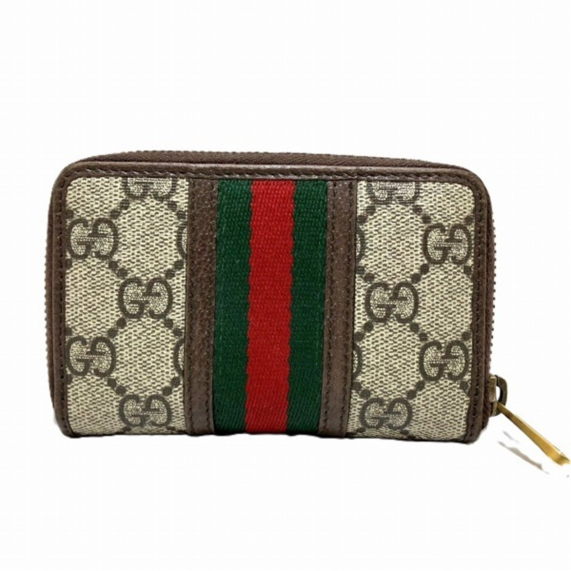 GUCCI GG Supreme Ophidia Coin Case 597613 Unisex Wallet
