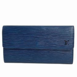 Louis Vuitton Epi Pochette Porte Monnaie Credit M63575 Toledo Blue Long Wallet Unisex