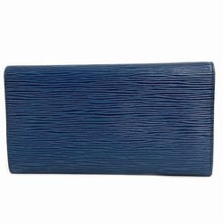 Louis Vuitton Epi Pochette Porte Monnaie Credit M63575 Toledo Blue Long Wallet Unisex