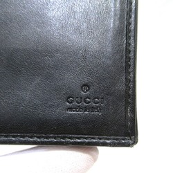 GUCCI Black Leather 035・0416・2103 Wallet Long Men's