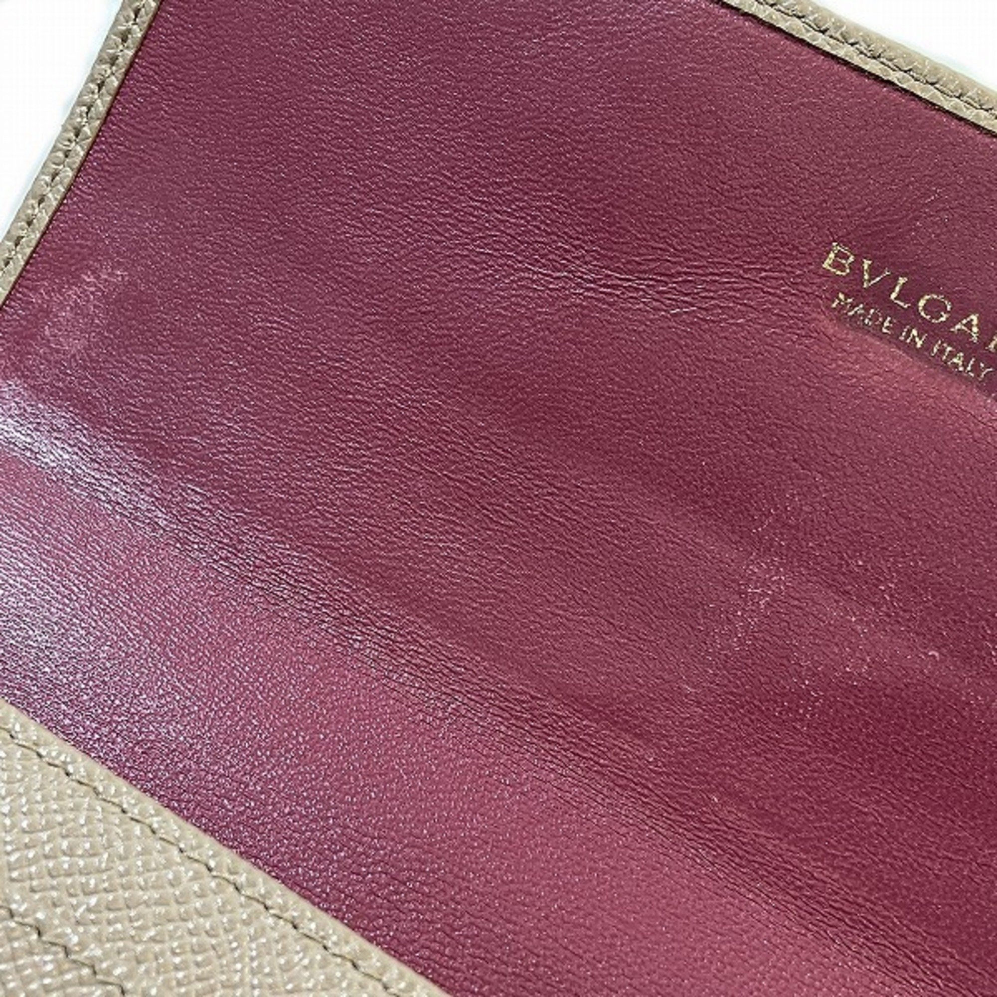 BVLGARI Large Wallet 280526 Long Bi-fold for Women