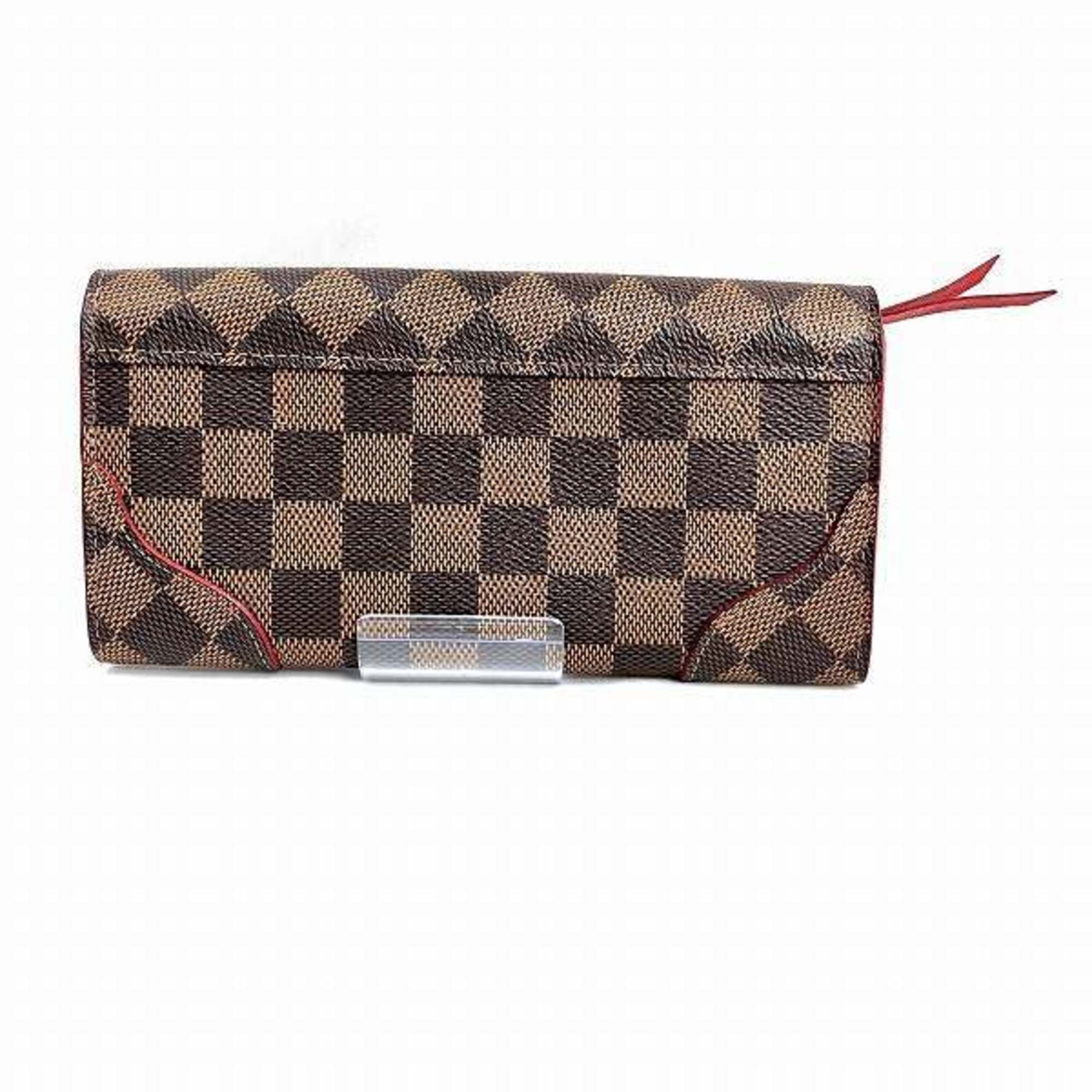 Louis Vuitton Damier Polytofeuil Kaisa N61221 Long Wallet for Women