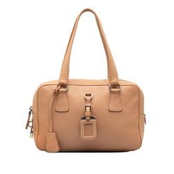 Prada Handbag BR2247 Cipria Pink Beige Leather Women's PRADA