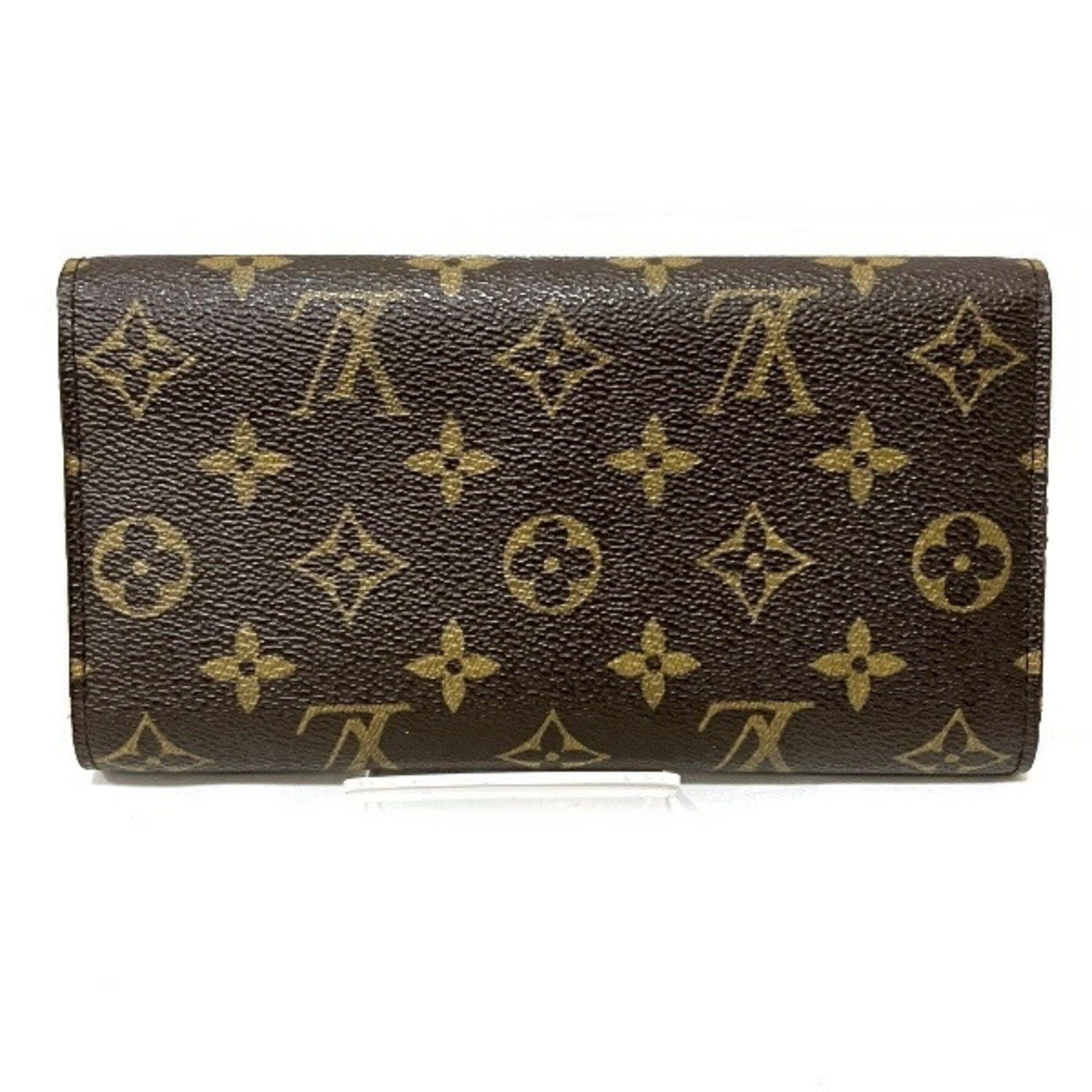 Louis Vuitton Monogram Portefeuille International M61217 Long Wallet Tri-fold for Men and Women