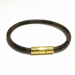 Louis Vuitton Damier Ebene Bracelet Keep It M8137D 21cm Accessories Men's Women's
