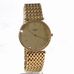 Longines L4.691.6.32.6 K18YG Quartz Watch Men's Wristwatch