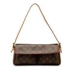 Louis Vuitton Monogram Vivacite MM Shoulder Bag M51164 Brown PVC Leather Women's LOUIS VUITTON