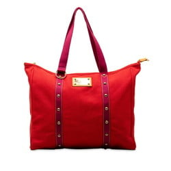 Louis Vuitton Antigua Cabas GM Handbag Tote Bag M40031 Rouge Purple Canvas Leather Women's LOUIS VUITTON