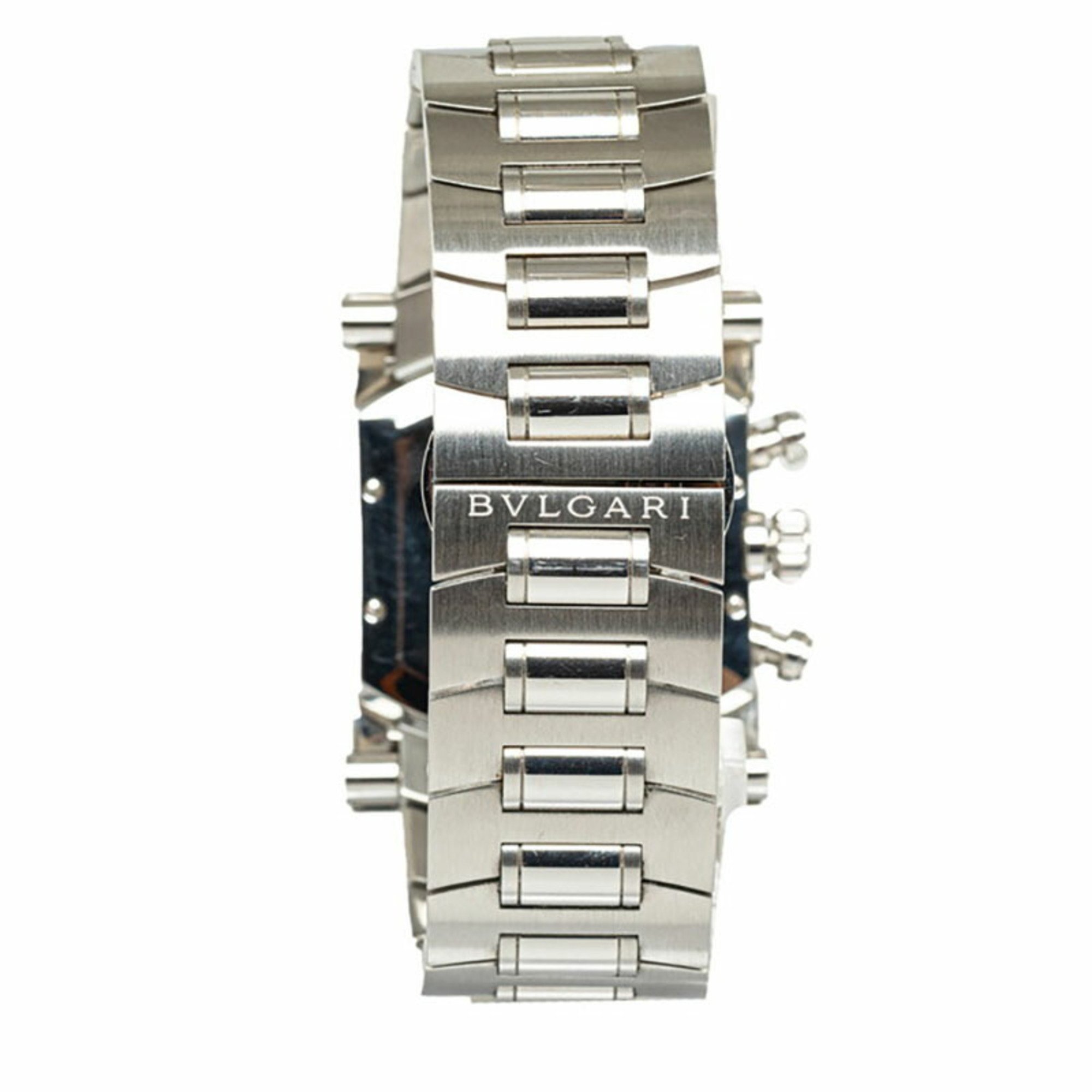 Bvlgari Ashoma Watch A4SCH Automatic Black Dial Stainless Steel Men's BVLGARI