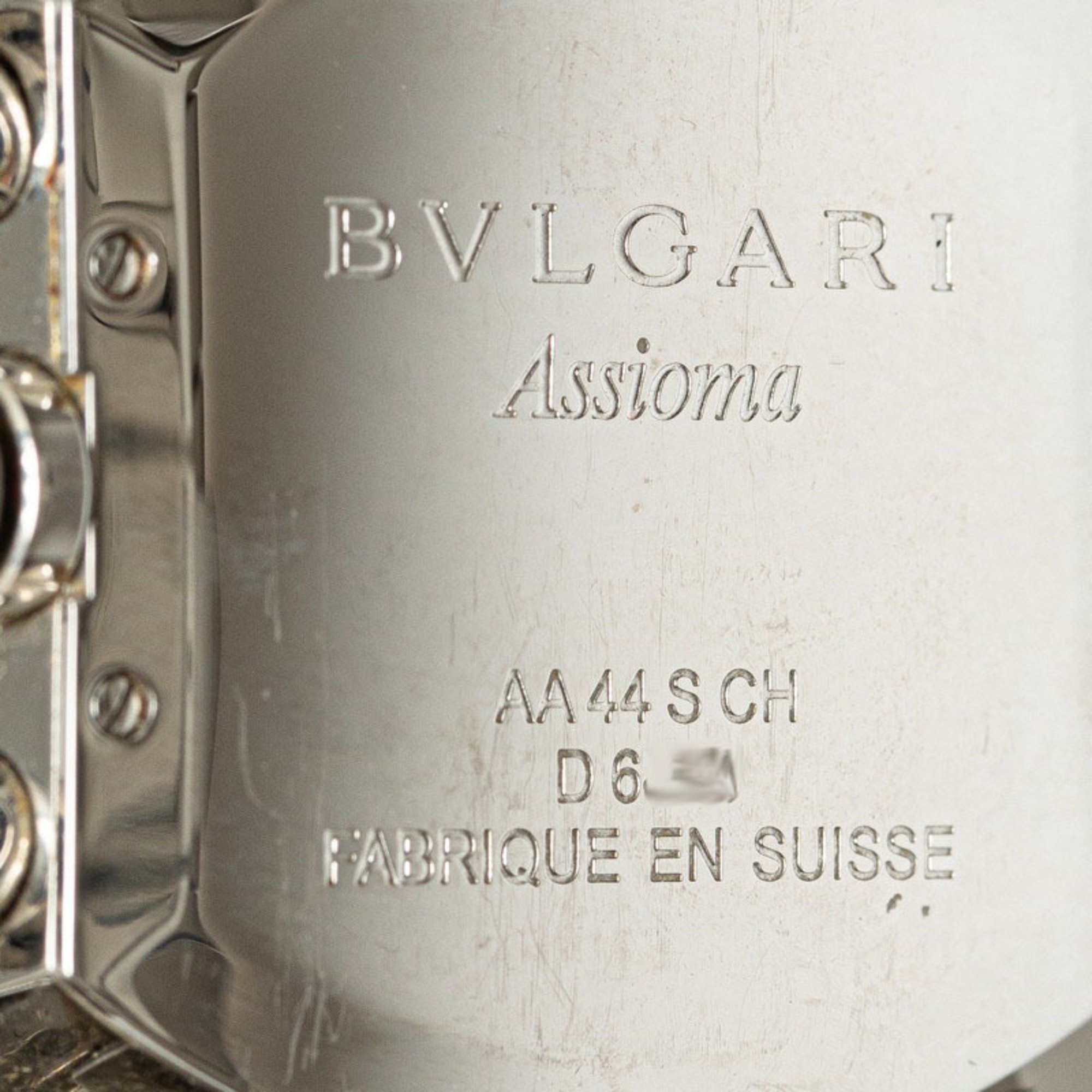 Bvlgari Ashoma Watch A4SCH Automatic Black Dial Stainless Steel Men's BVLGARI