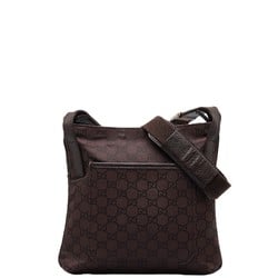 Gucci GG Canvas Shoulder Bag 293572 Brown Leather Women's GUCCI