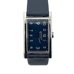 Tiffany East West Watch Quartz Navy Dial Leather Stainless Steel Women's TIFFANY&Co.