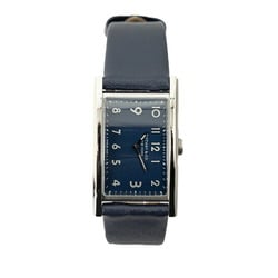 Tiffany East West Watch Quartz Navy Dial Leather Stainless Steel Women's TIFFANY&Co.