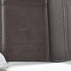 Christian Dior Dior Peter Doig collaboration card case/pass case leather/coated canvas camouflage/brown S-155563