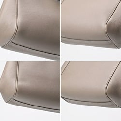 CELINE Small Fold Cabas Tote Bag 19407 Grained Calfskin Greige E-155535