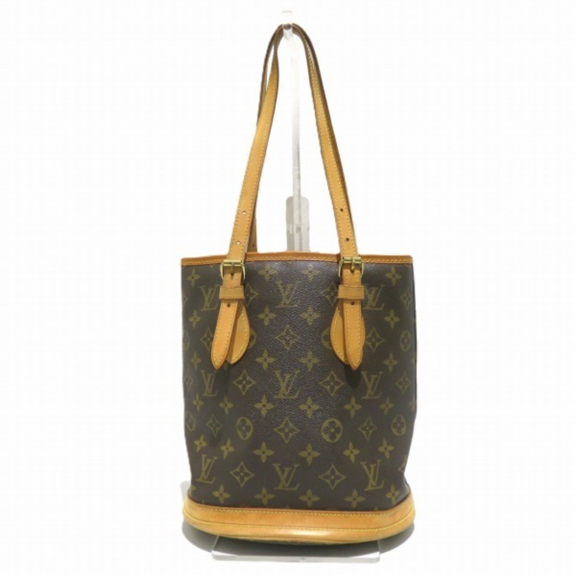 Louis Vuitton Monogram Petit Bucket M42238 Bag Tote Women's