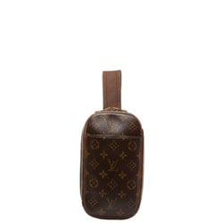Louis Vuitton Monogram Pochette Ganju Body Bag Waist M51870 Brown PVC Leather Men's LOUIS VUITTON