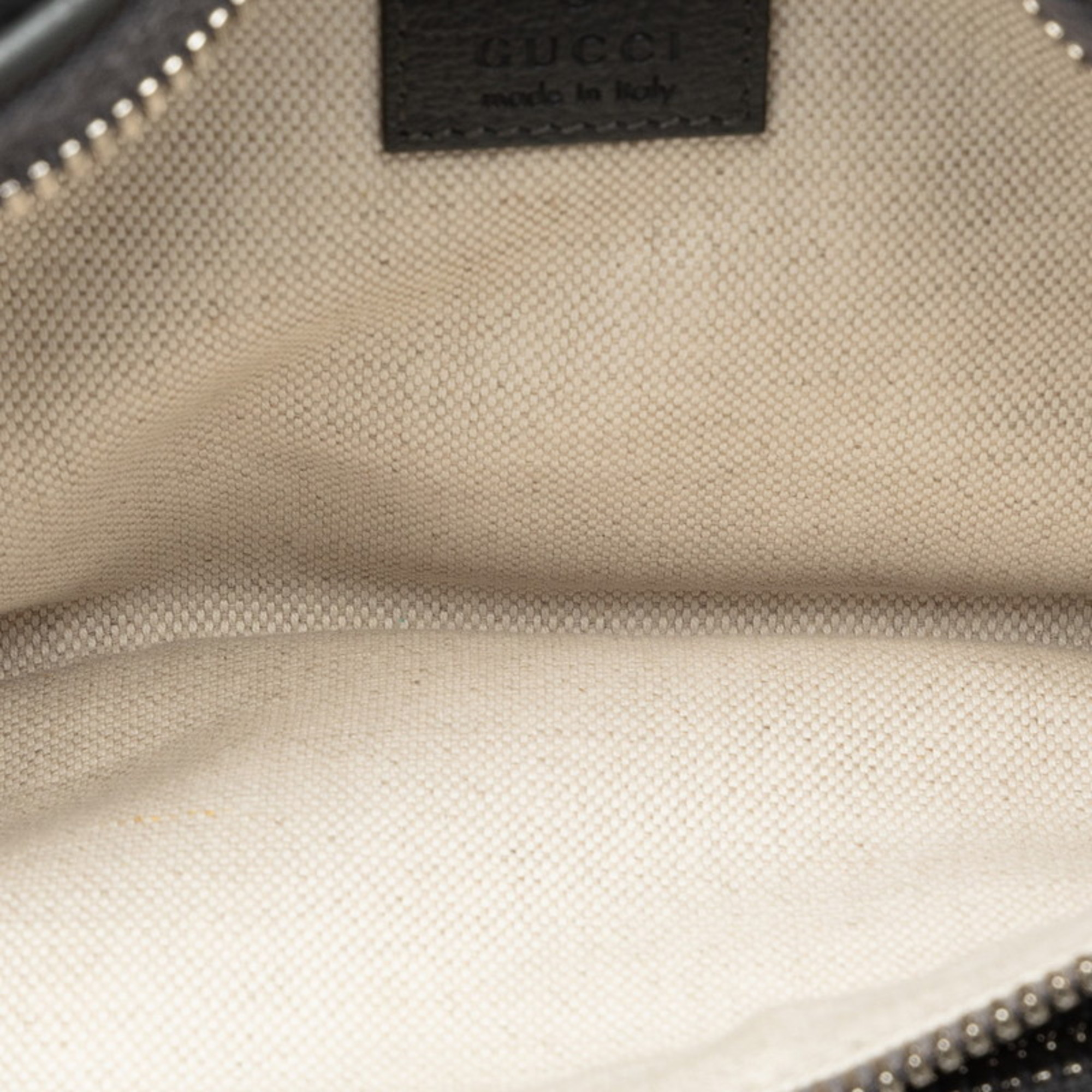 Gucci GG Supreme Marmont Waist Bag Body 733868 Grey PVC Leather Women's GUCCI