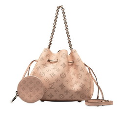 Louis Vuitton Monogram Mahina Bella Chain Shoulder Bag Handbag M57068 Magnolia Pink Calf Leather Women's LOUIS VUITTON
