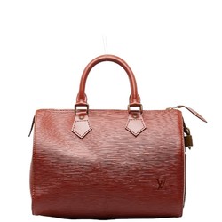 Louis Vuitton Epi Speedy 25 Handbag Boston Bag M43013 Kenya Brown Leather Women's LOUIS VUITTON