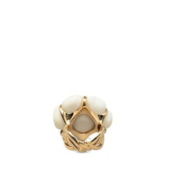 Chanel Camellia Ring, K18YG Yellow Gold, Women's, CHANEL