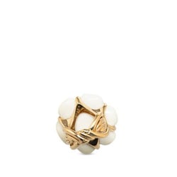 Chanel Camellia Ring, K18YG Yellow Gold, Women's, CHANEL