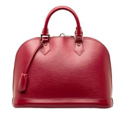 Louis Vuitton Epi Alma Handbag M40490 Fuchsia Wine Red Leather Women's LOUIS VUITTON